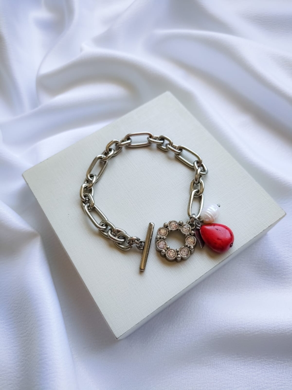 Pulseira correntaria Elos com fecho T - Imagem 4