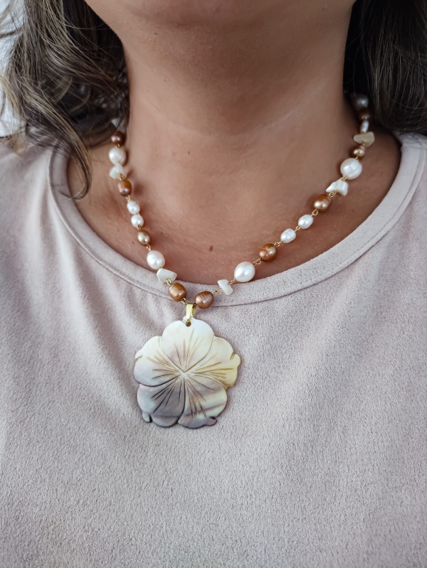 Colar Boho de pérolas - Imagem 3