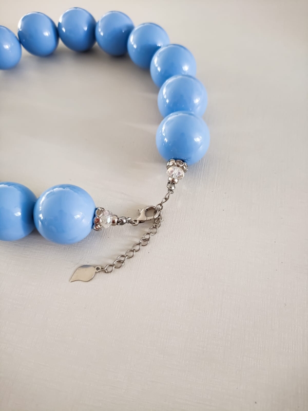 Colar de Bolas Azul Serenity - Imagem 2